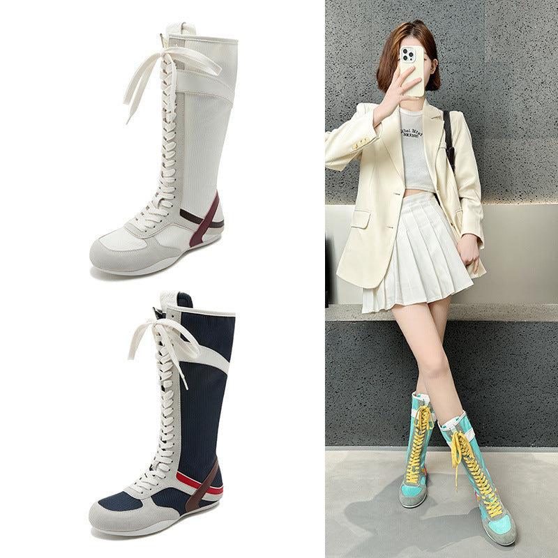 Height Increasing Insole Fashion Strap Flat Casual Shoes