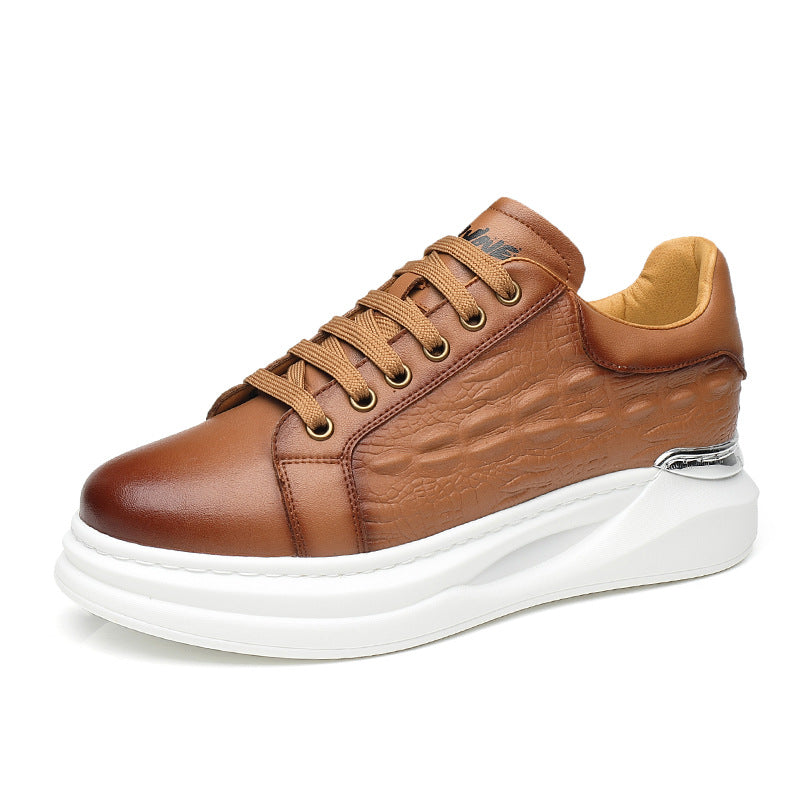 Men's Oversized Spring Platform Fashion White Korean Sneakers