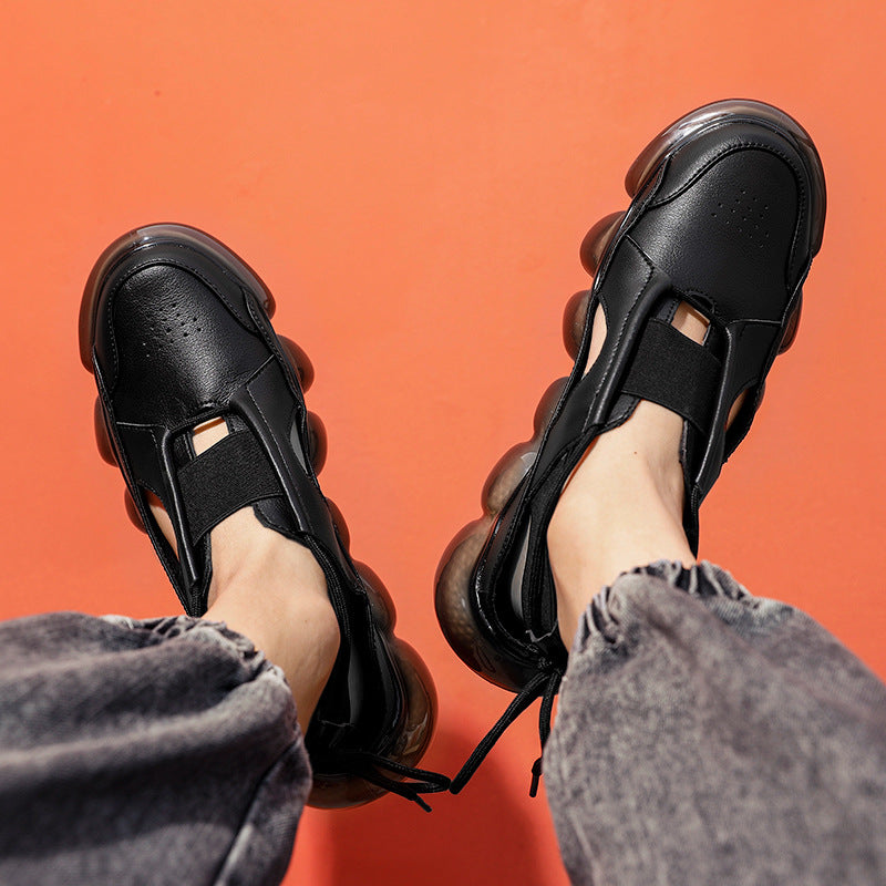 Men's Air Cushion Summer Hollow Popcorn Platform Casual Shoes