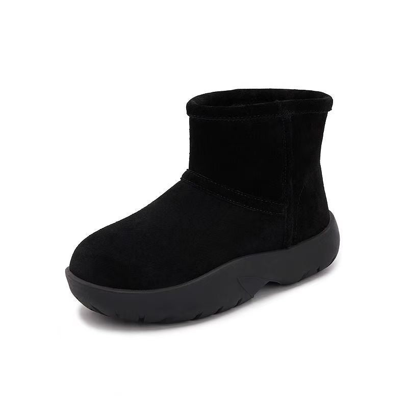 Women's Increasing Insole Genuine Bread Winter Lightweight Short Snow Boots