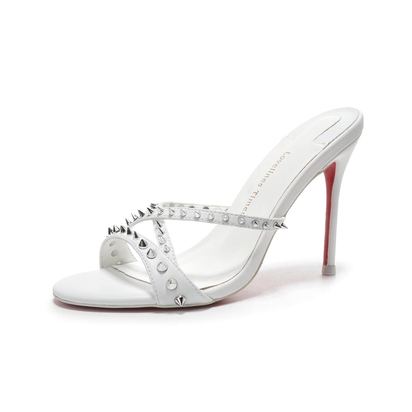 Thin Cross Straps Outdoor Open Toe Stiletto Round Heels
