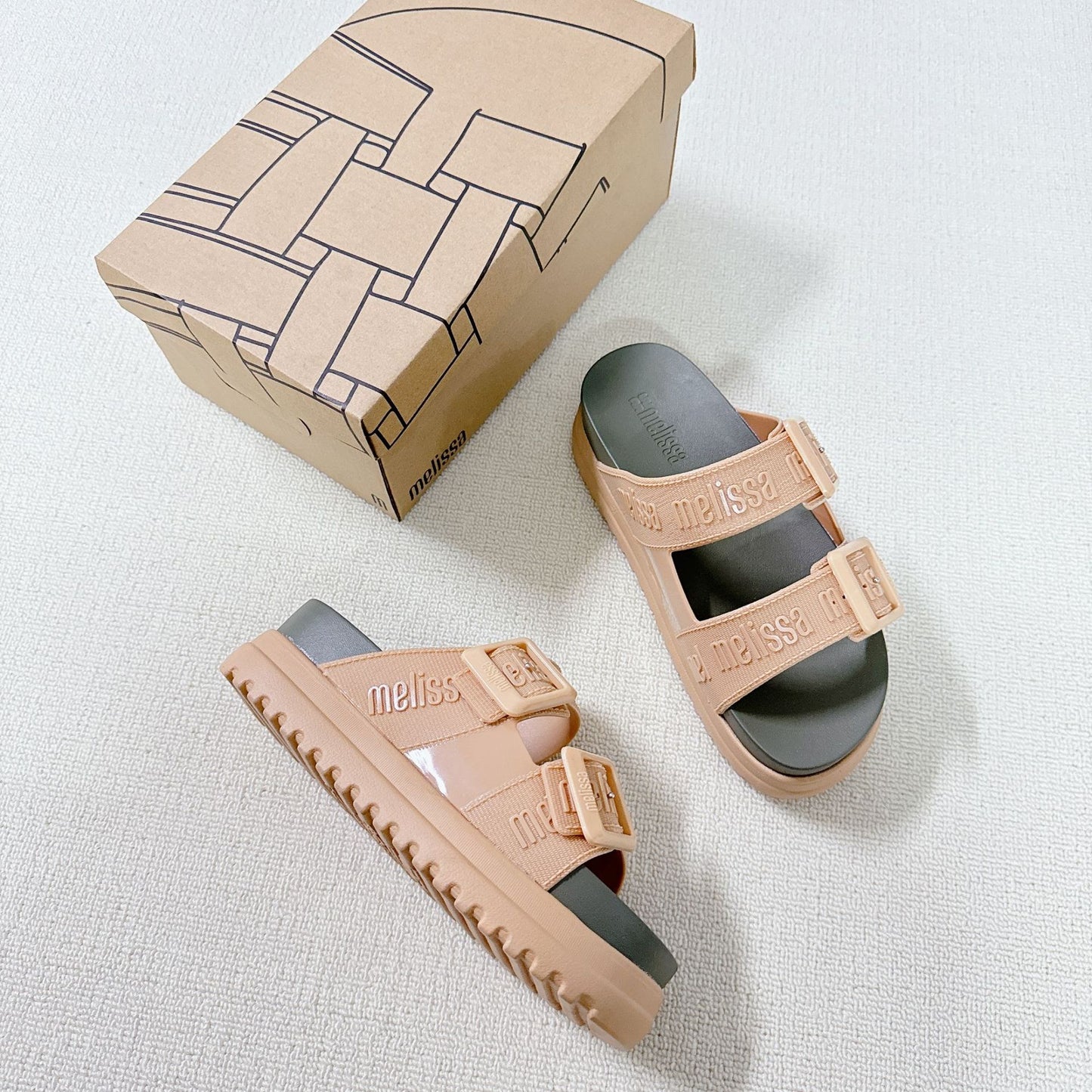 Summer Plum Sha Muffin High Letter Outdoor Thick Slippers