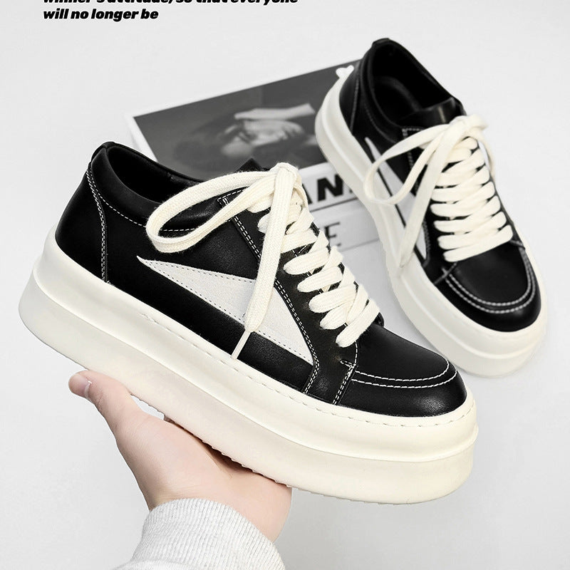 Women's & Men's Triangle Thick-soled Board Couple American Big Sneakers