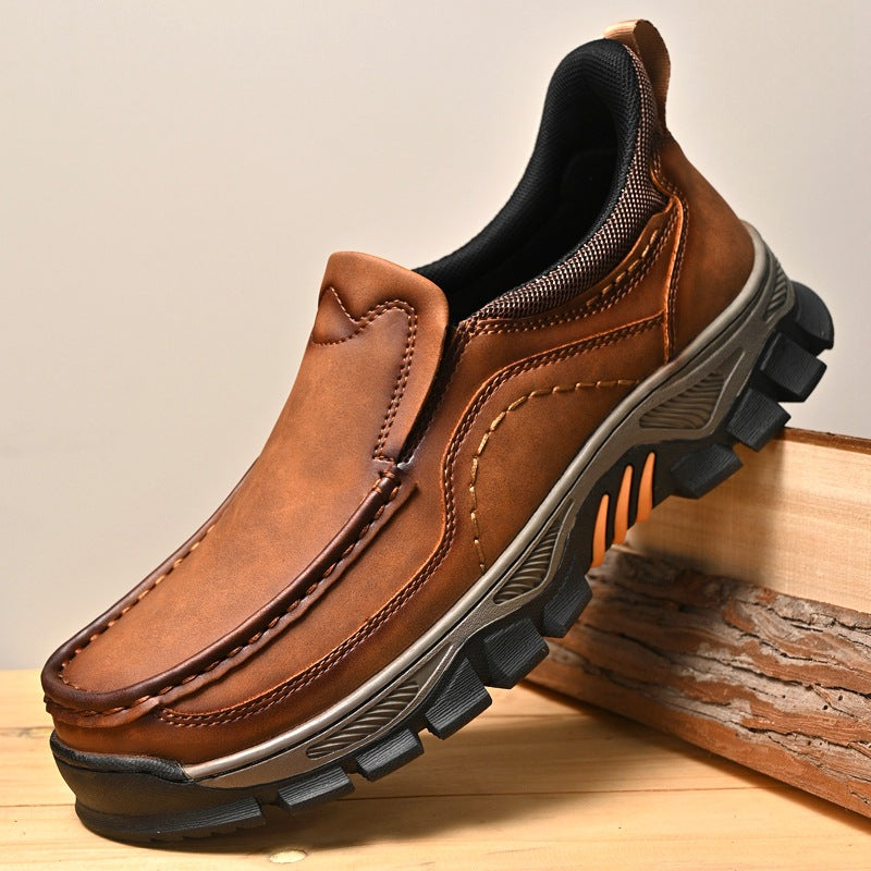 Men's Slide Bushing Flashing Thick Bottom Lightweight Loafers