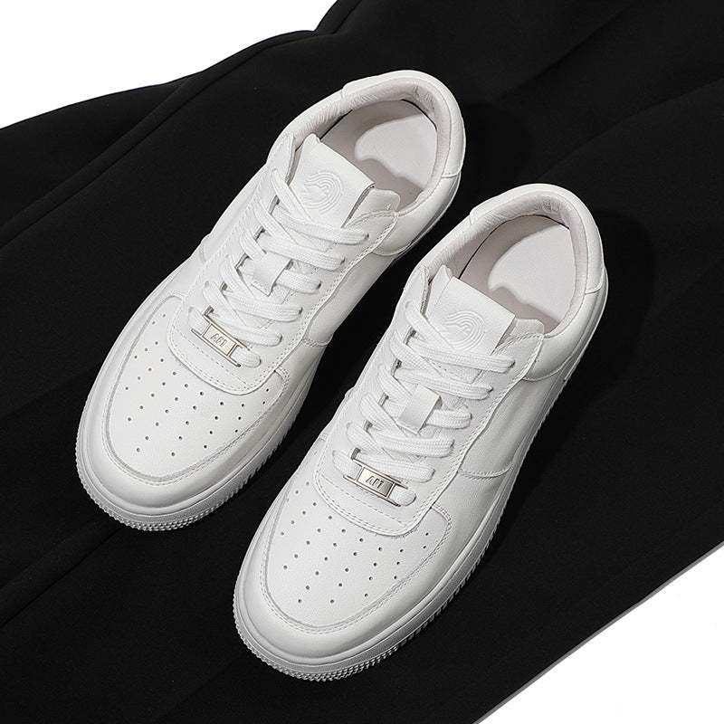 Men's Layer Cowhide Easy Wear Couple Summer Sneakers