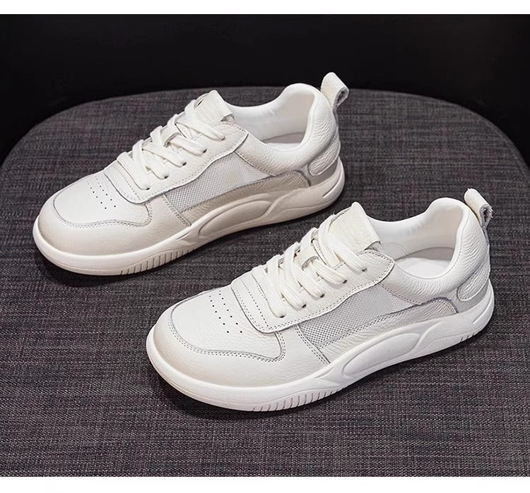 Women's White Breathable Summer Thin Pumps Flat Women's Casual Shoes