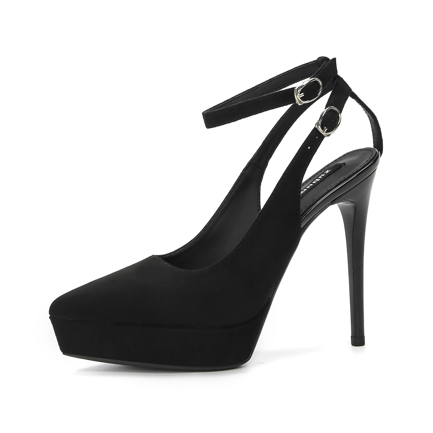 Women's Platform Suede High Not Tired Toe Cap Slingback Heels