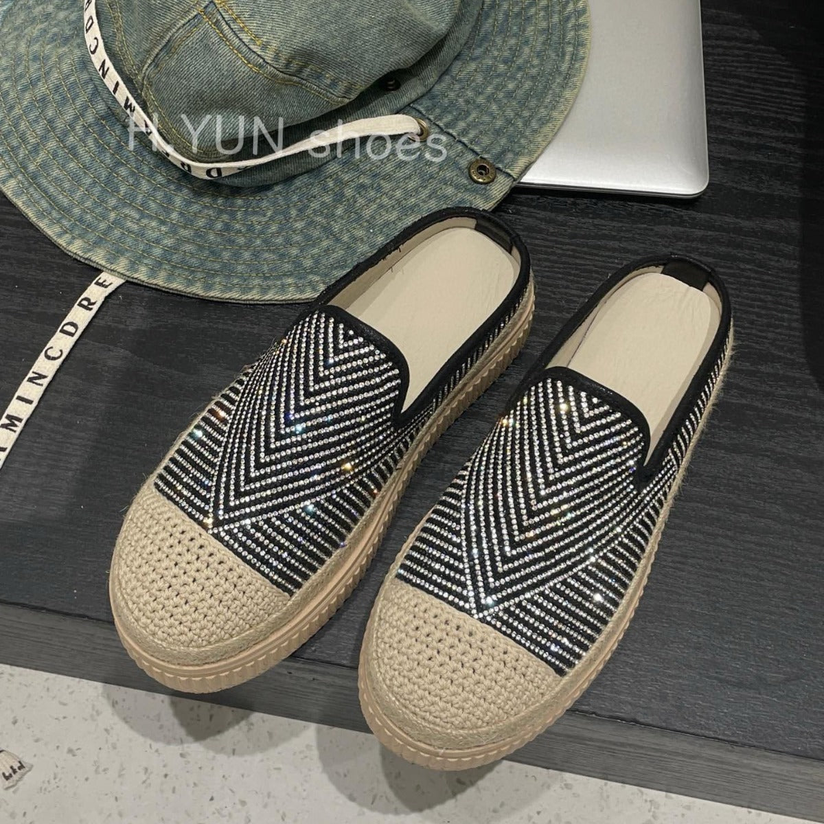 Women's Fisherman Summer Rich Shiny Noble Temperament Slippers