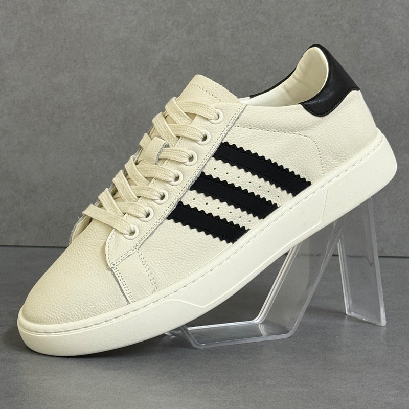 Men's Summer White Thin Breathable Flat German Sneakers