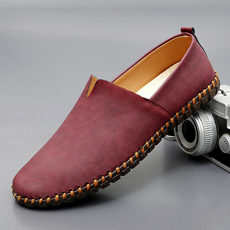 Men's Breathable Autumn Flat Solid Color Loafers