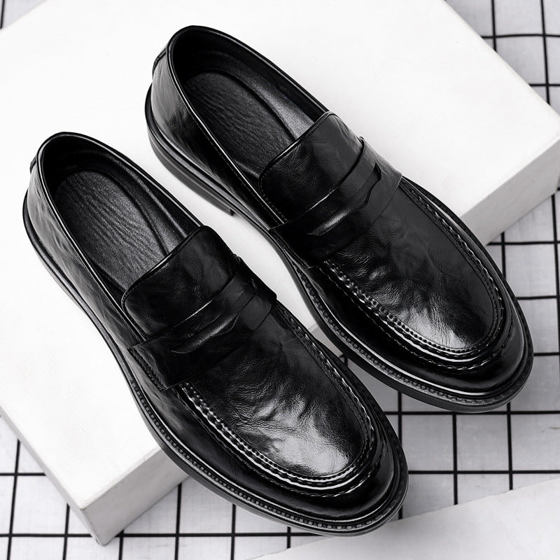 Men's Soft Bottom Surface Formal Wear Trendy Leather Shoes