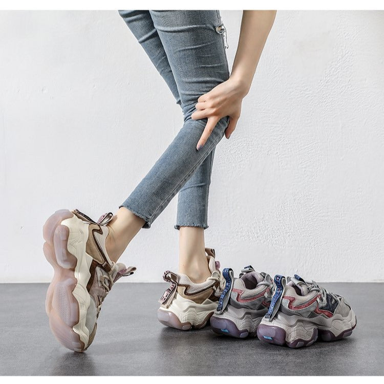 Women's Goods Frosted Retro Daddy Spring Thick Sneakers