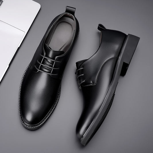 Men's Green Business Formal Wear British Fashion Leather Shoes