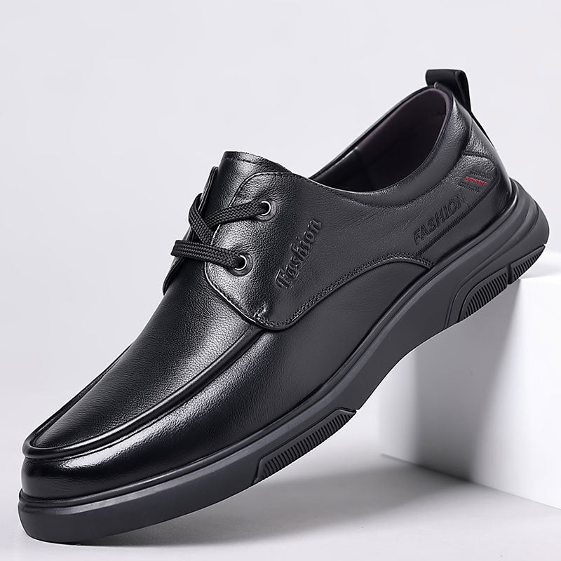 Men's Size Soft Bottom Daily Pumps Top Layer Men's Casual Leather Shoes