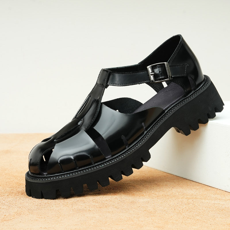 Men's Special Offer Thick-soled Glossy Business Summer Breathable Sandals