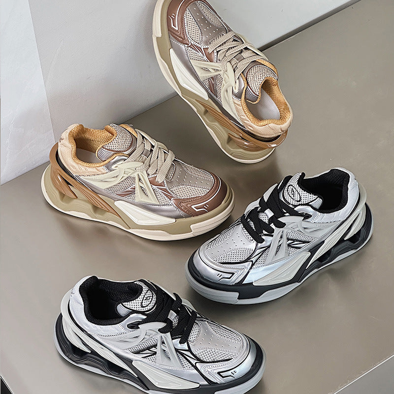 Women's & Men's Dream Maker Paris Dad Summer Thick Bottom Increased Sneakers