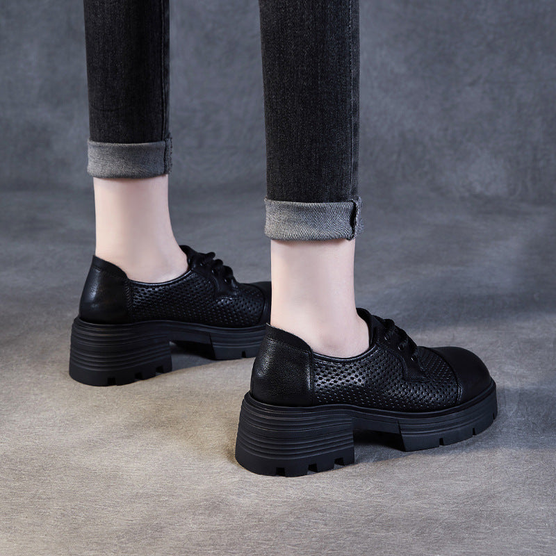 Women's Small Summer Muffin Thick Bottom Breathable Loafers