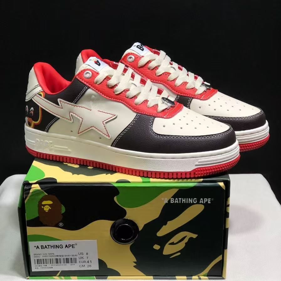 Women's & Men's Head Air Force Joint Name Black White Panda Warrior Men's Board Shoes