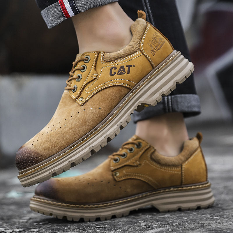 Men's Large Size Breathable Trendy Handmade Men's Casual Leather Shoes