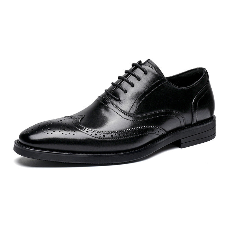 Men's Formal Oxford British Style Top Layer Leather Shoes