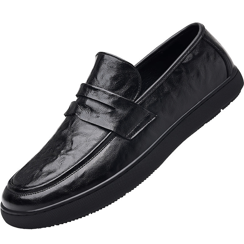 Men's Spring Genuine Soft Bottom Surface Vintage Leather Shoes