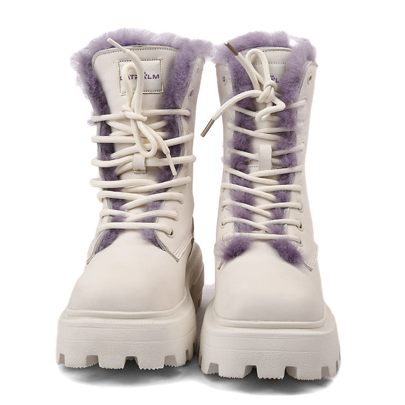 Women's Winter Thickened Veet Ankle Hight Increasing Snow Boots