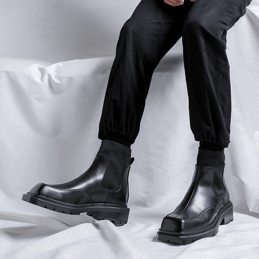 Men's Slim Chelsea Ankle Slip-on Martin Versatile Boots