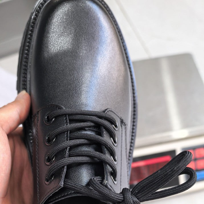 Men's Retro Easy Matching Business National Fashion Green Commute Men's Casual Leather Shoes
