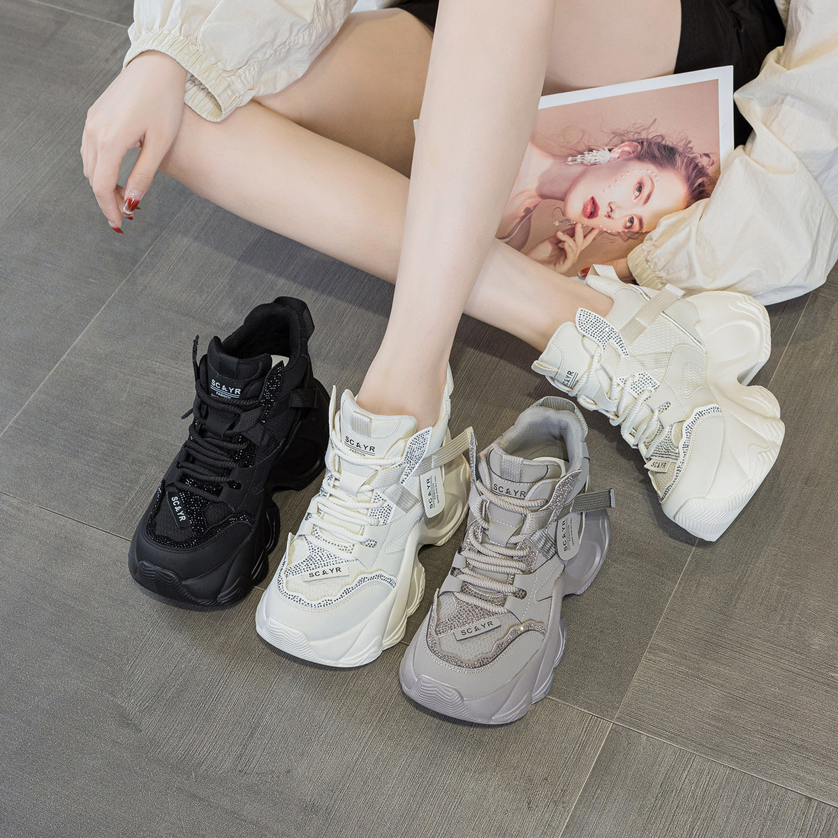 Women's Autumn Platform Dad Small Fashion Style Women's Casual Shoes