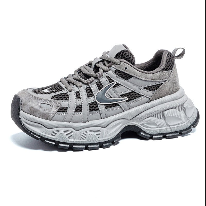 Women's Mesh Suction Film Bottom Heightened Daddy Women's Sports Shoes