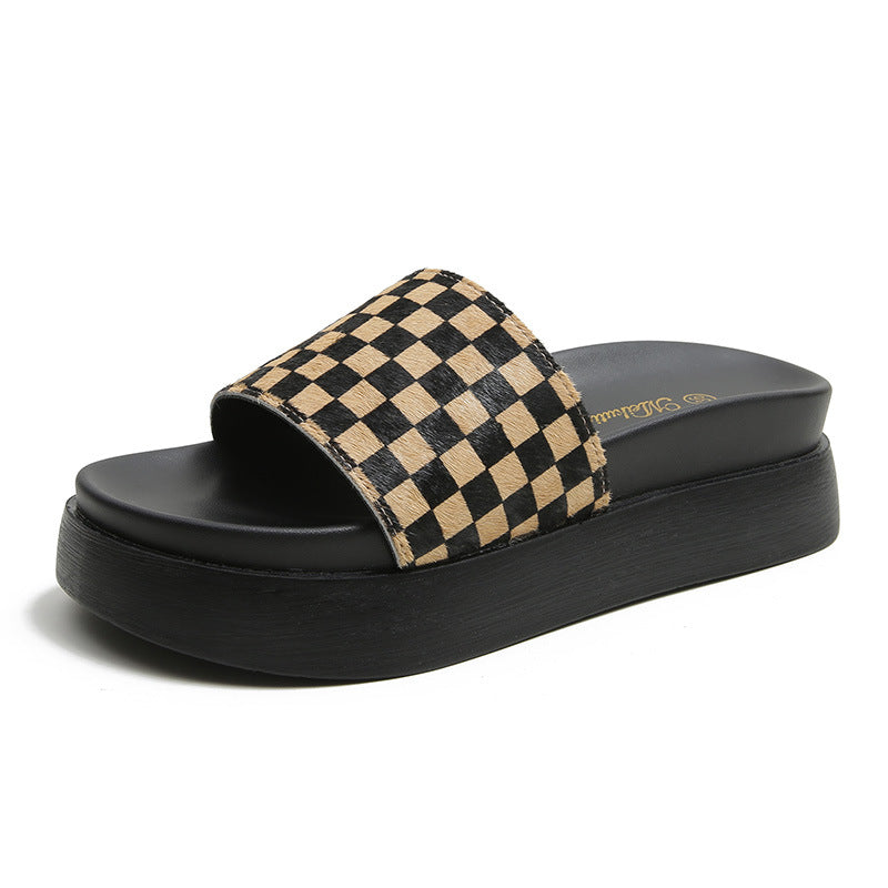 Women's Genuine Platform Summer Outdoor Fashionable Fairy Slippers