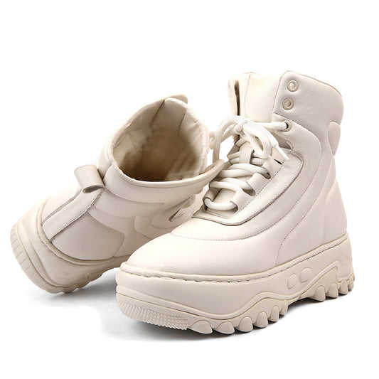 Women's Thick Sheepskin Fur Integrated Cotton Winter Wear Warm Snow Boots