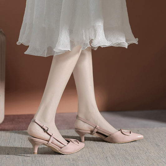 Women's & Men's Grape Mom French Style Summer Pointed Toe Pumps Men's Shoes