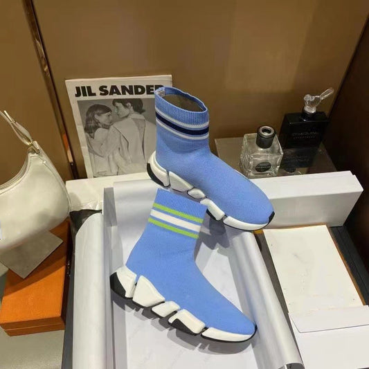 Version Color Matching Stretch Couple Female Sneakers