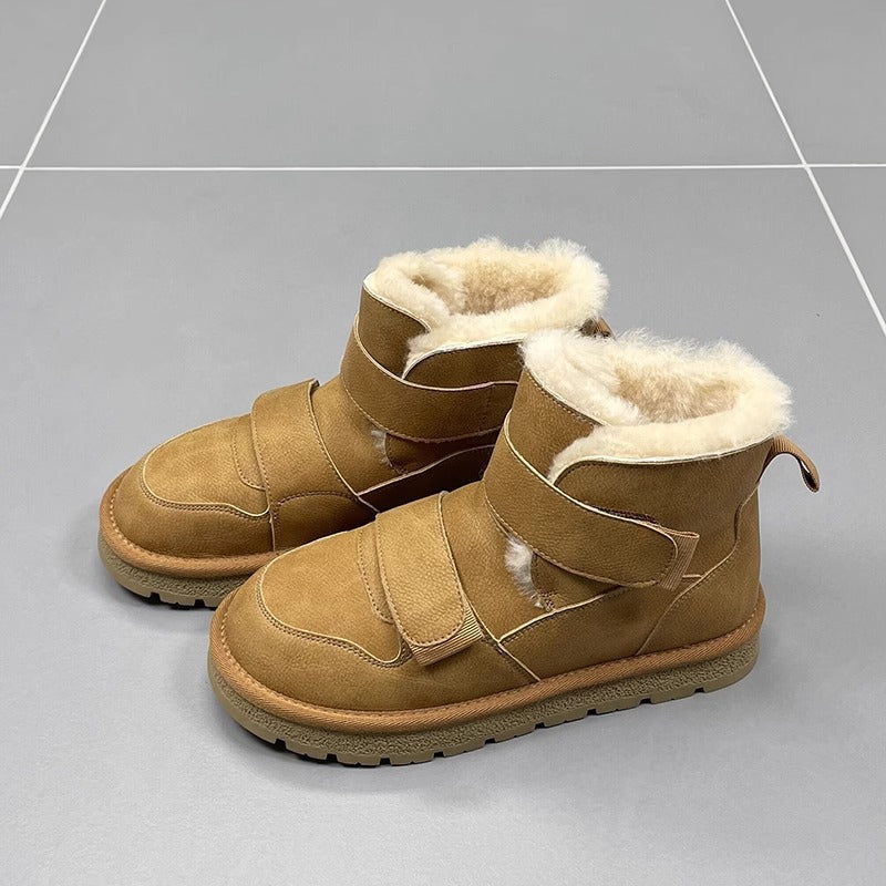 Wool Extra Thick Female Winter Velcro Boots