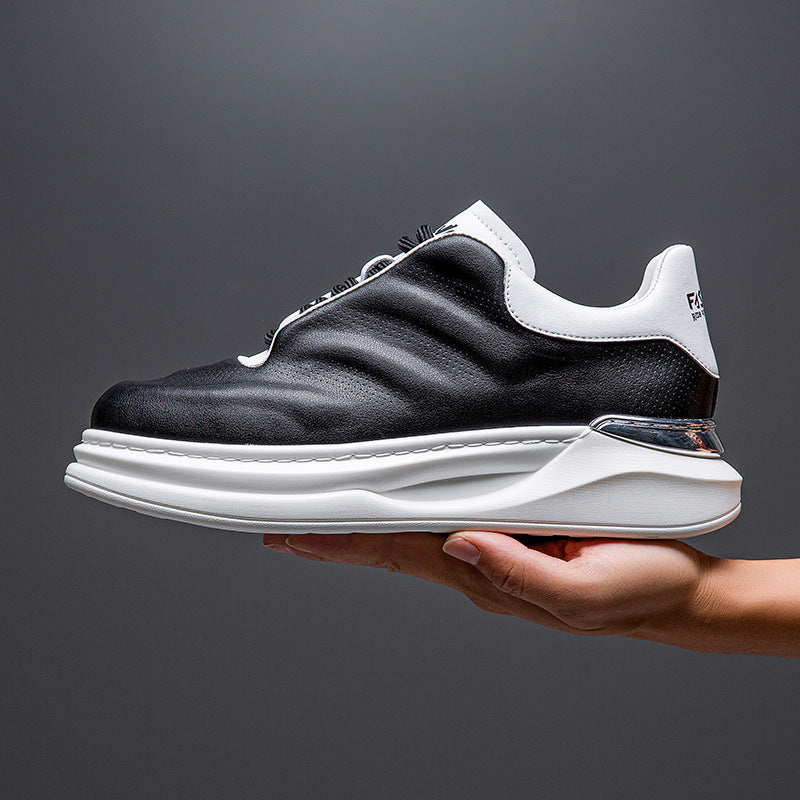 Men's Oversized Spring Platform Fashion White Korean Casual Shoes