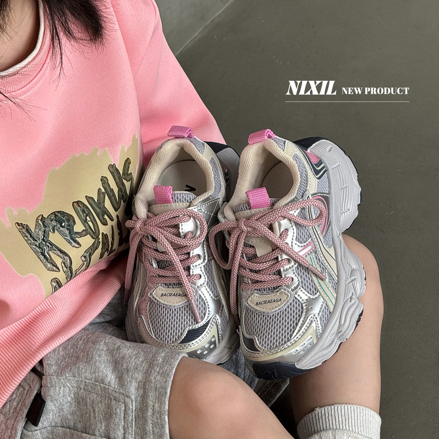 Children's Clearance Sale Dad Fashion Trend Mesh Kid's Sneakers