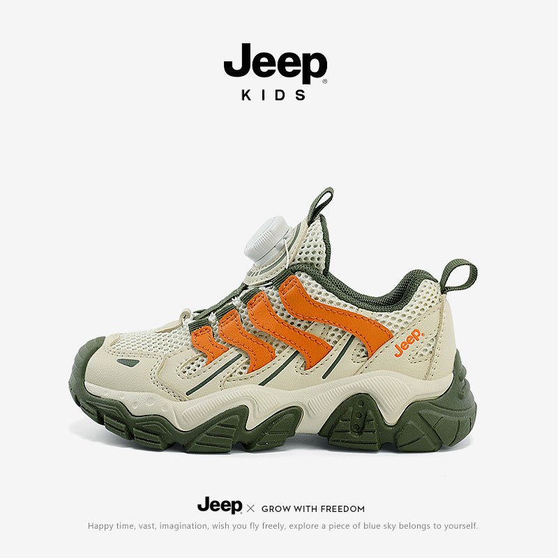 Children's Summer Mesh Surface Soft Bottom Rotating Kid's Sneakers