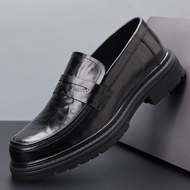 Men's Top Layer Cowhide Autumn Business Genuine Casual Shoes