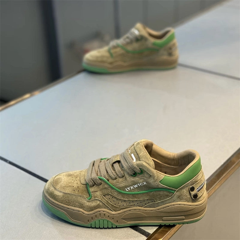 Men's Lace Up Soft Bottom Low Top Sports Men's Board Shoes