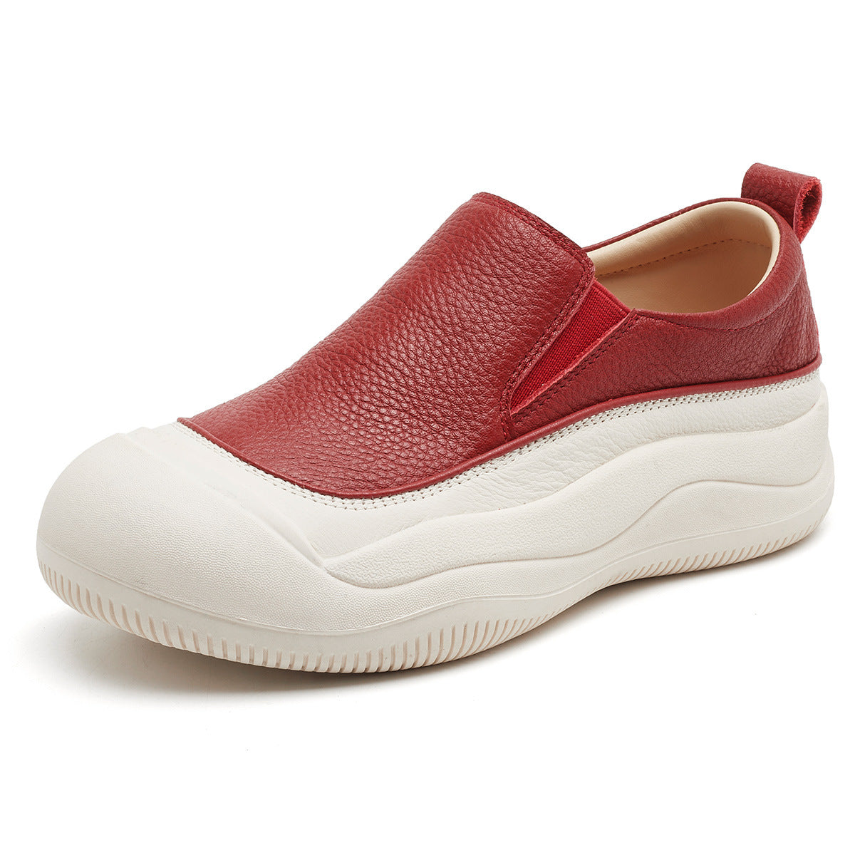 Women's First Layer Cowhide Spring Sports Style Comfortable Women's Shoes