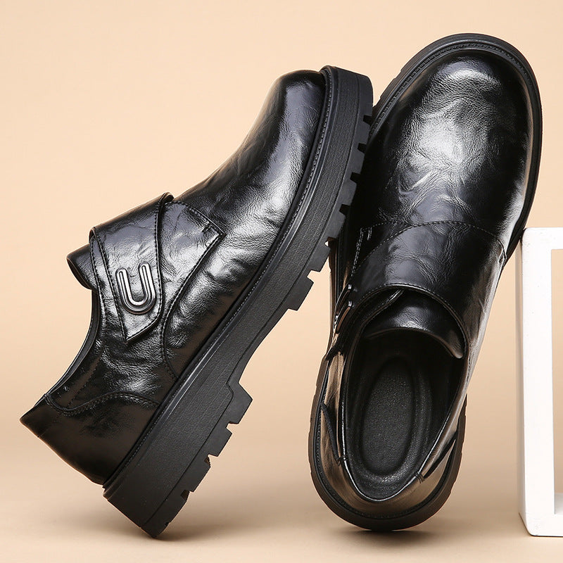 Men's Plus Size Spring Formal Wear Thick Bottom Height Increasing Leisure Men's Shoes