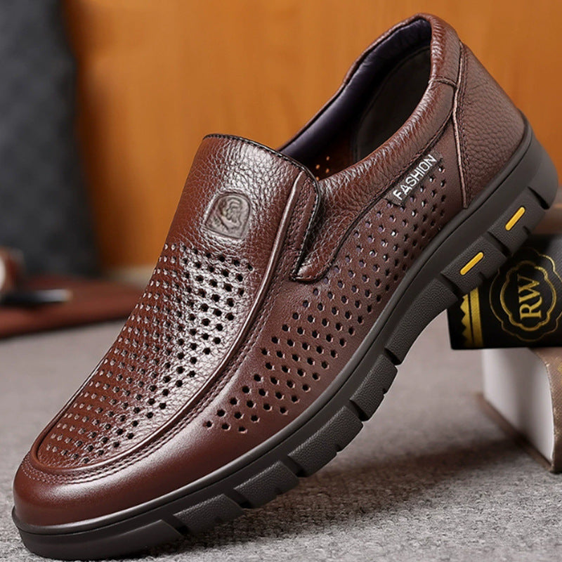 Men's Fashion Classic Soft Bottom Dad Leather Shoes