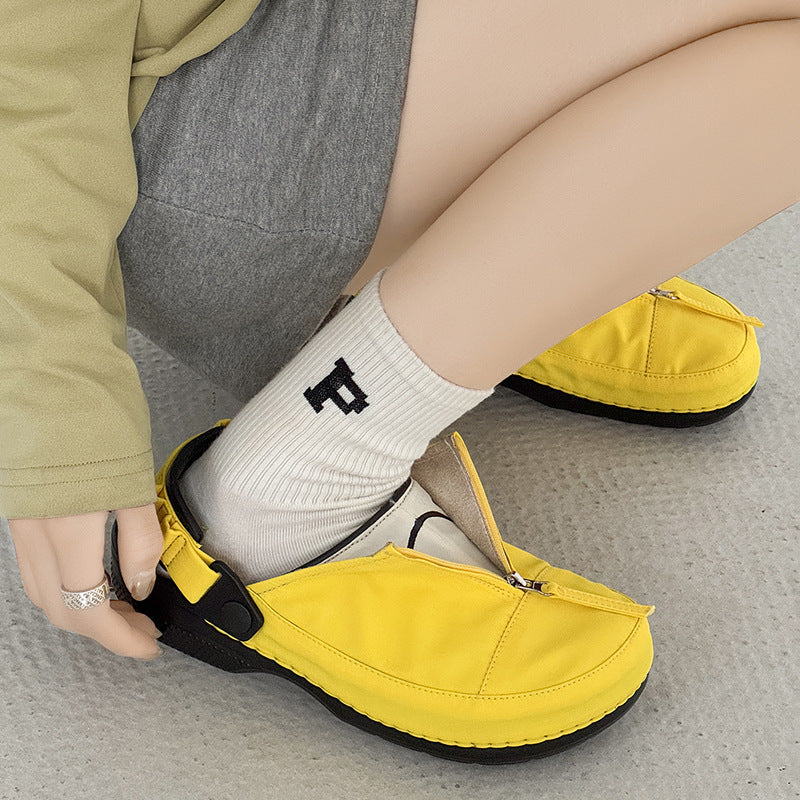 Women's & Men's Closed Toe Half Outdoor Trend Commuter Platform Sandals