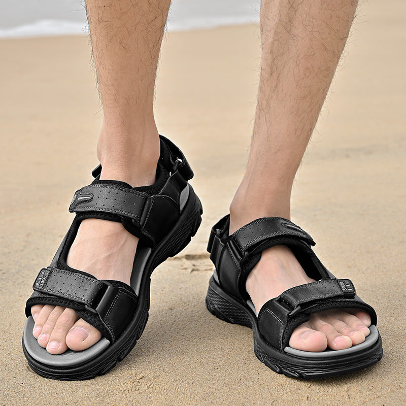 Men's Beach Summer Sports Breathable Soft Bottom Sandals