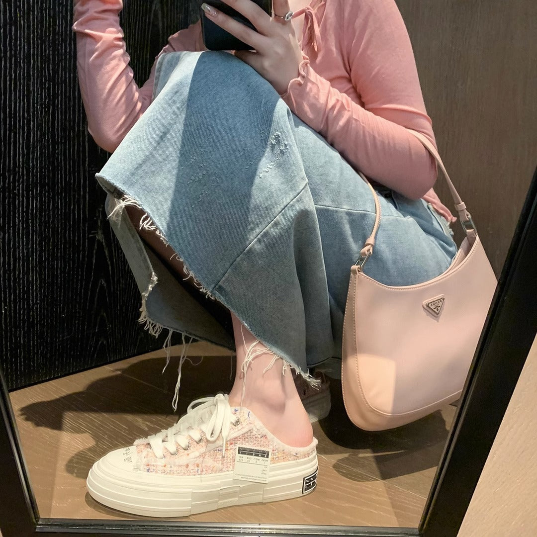 Women's Su Wu Beggar Fringe Raise The Bottom Sneakers