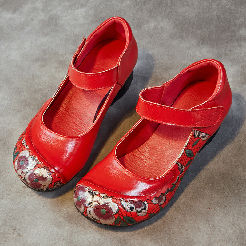 Women's Autumn Mom Round Head Chunky Soft Women's Shoes