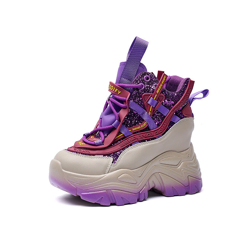 Women's Height Increasing Insole Dad Spring Versatile Women's Sports Shoes