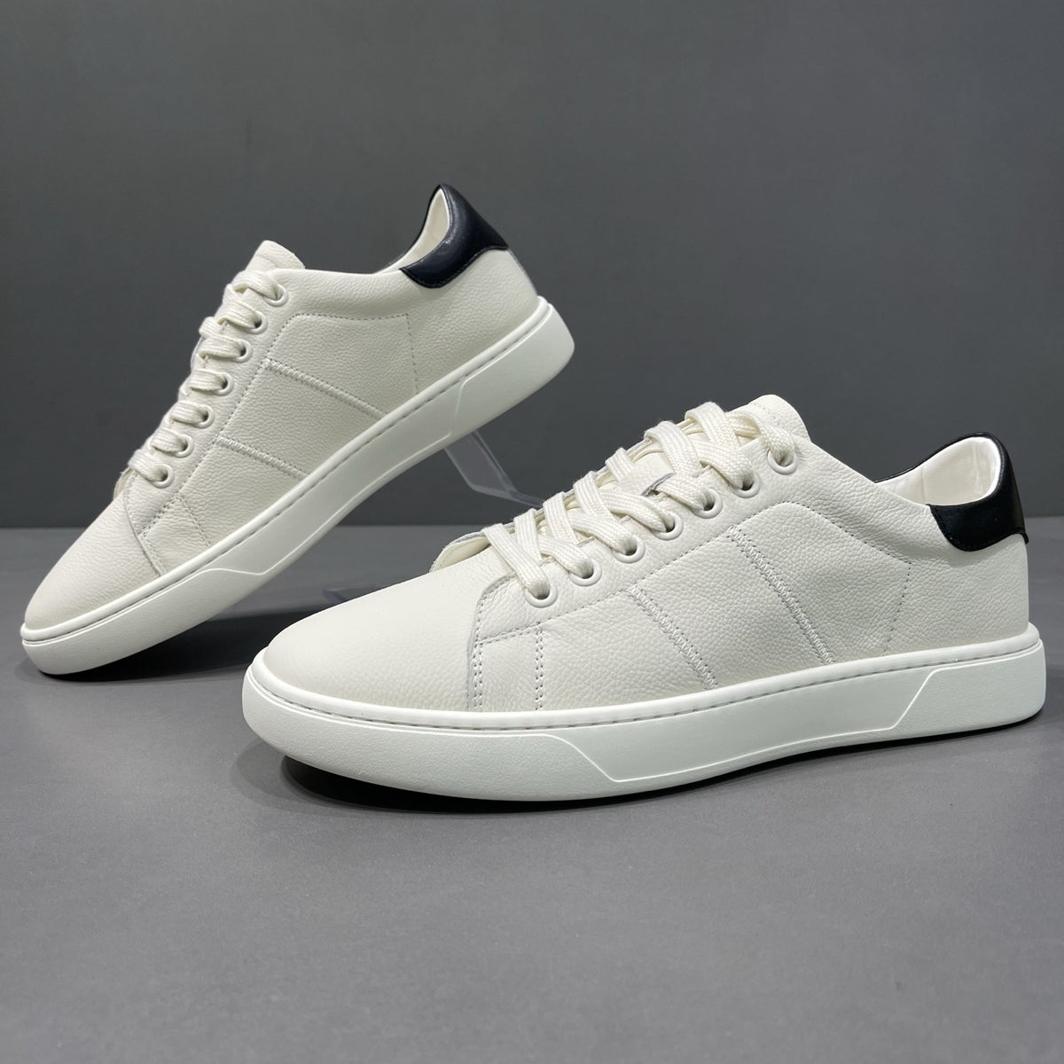 Men's Autumn Breathable White Flat Trendy Sports Men's Board Shoes
