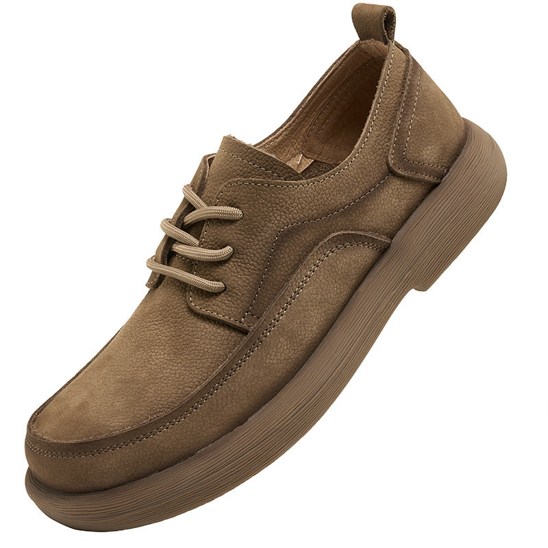 Men's First Layer Cowhide Retro Easy Matching Leather Shoes